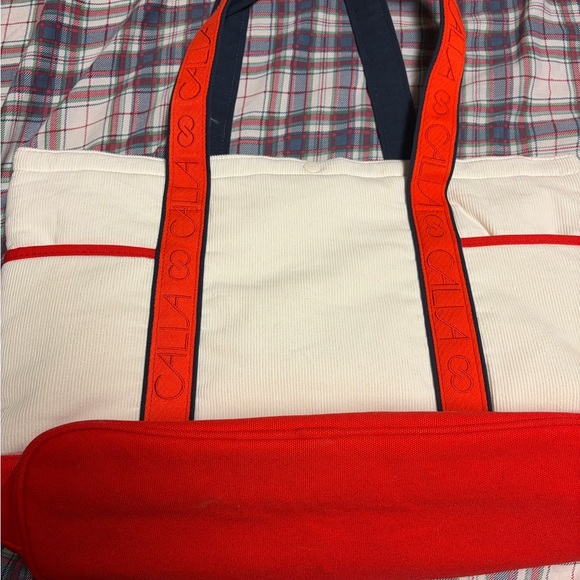 CALIA by Carrie Underwood Red and White Tote Bag - Picture 2 of 4